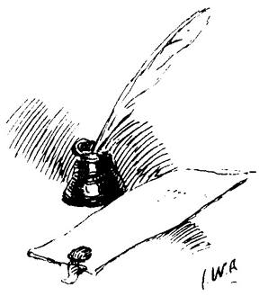 Quill Pen and Paper