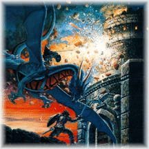 Chaos war against the blue dragon