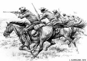 9th Calvery charge by Bjorklund, 1970.