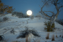 Full Moon at White Sands
