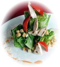 Chicken Ceasar Salad at Stanford Alumni Center Restuarant