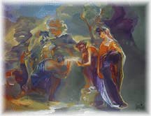 The concept of immortality in the depth of the painting