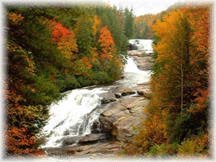 Waterfall in Indian Summer