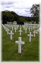 White Crosses at a Military Cemetery