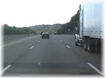 Passing 18 Wheelrs in Wind