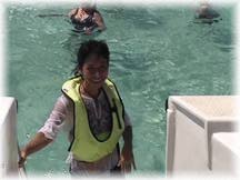 Beh returns to our tour boat