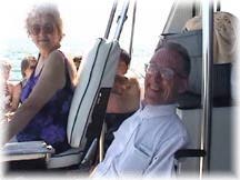 Ron on boat at Stingray City