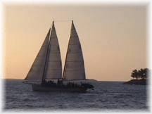 Schooner at Key West Sunset