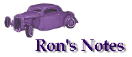 Ron's Notes