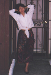 Beh posing by the gate