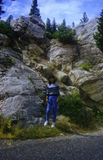 Beh Rock Climbing at Obsidian Cliff