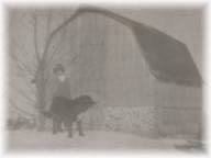 Nina with her dog, Blackie